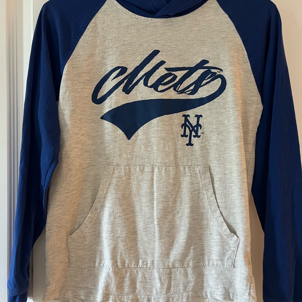 NY Mets Blue and Gray boys Hoodie